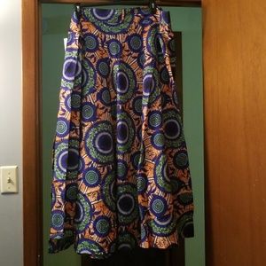Indian Print Wrap Skirt